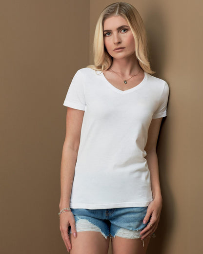 ST2700 - Stedman Classic Ringspun 155 Regular Fit V Neck Tee Ladies
