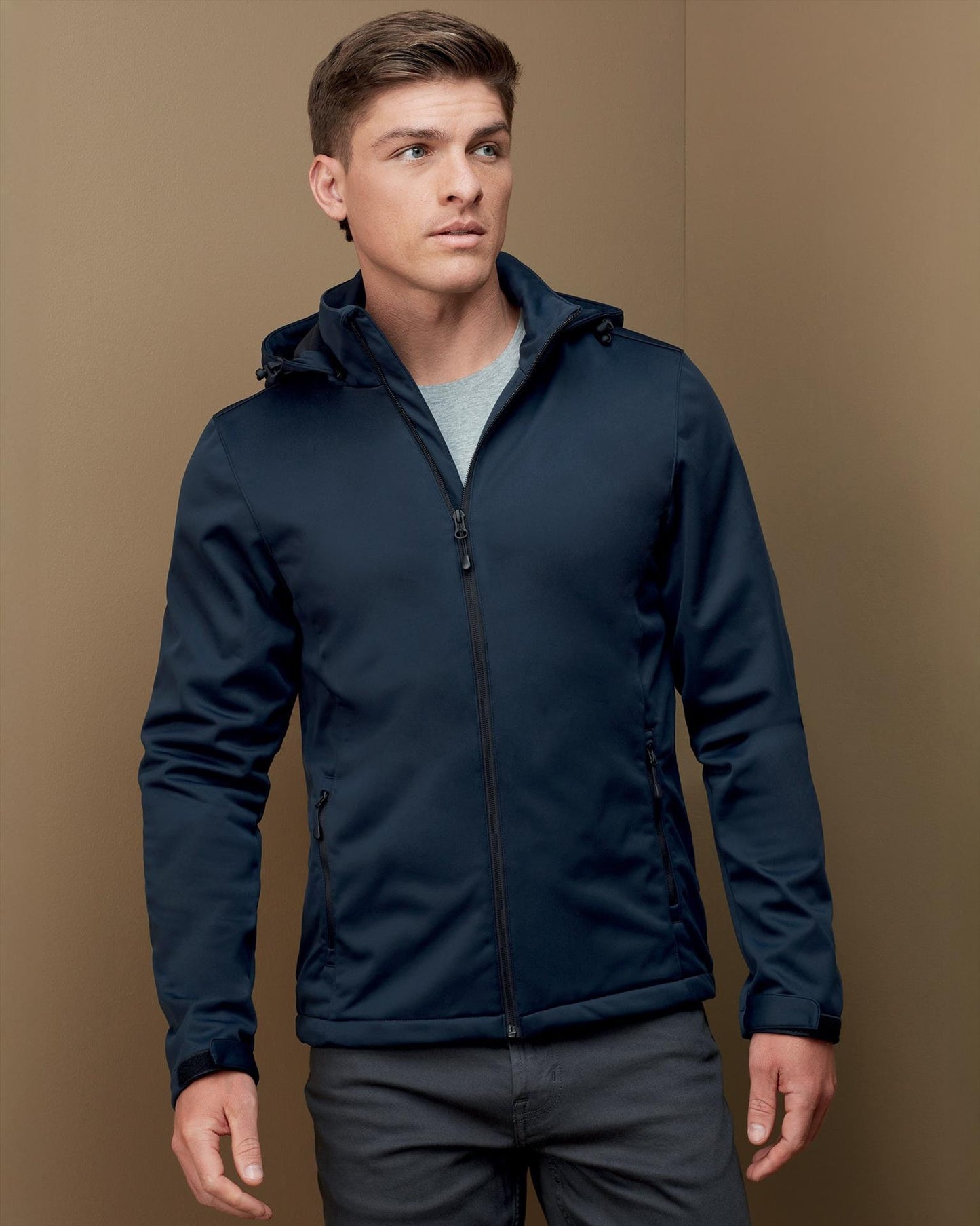 ST5440 - Stedman Lux 250 Hooded Softshell F/Z Adult