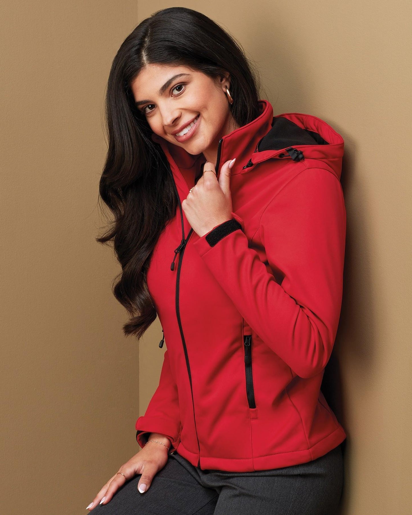 ST5540 - Stedman Lux 250 Hooded Softshell F/Z Ladies