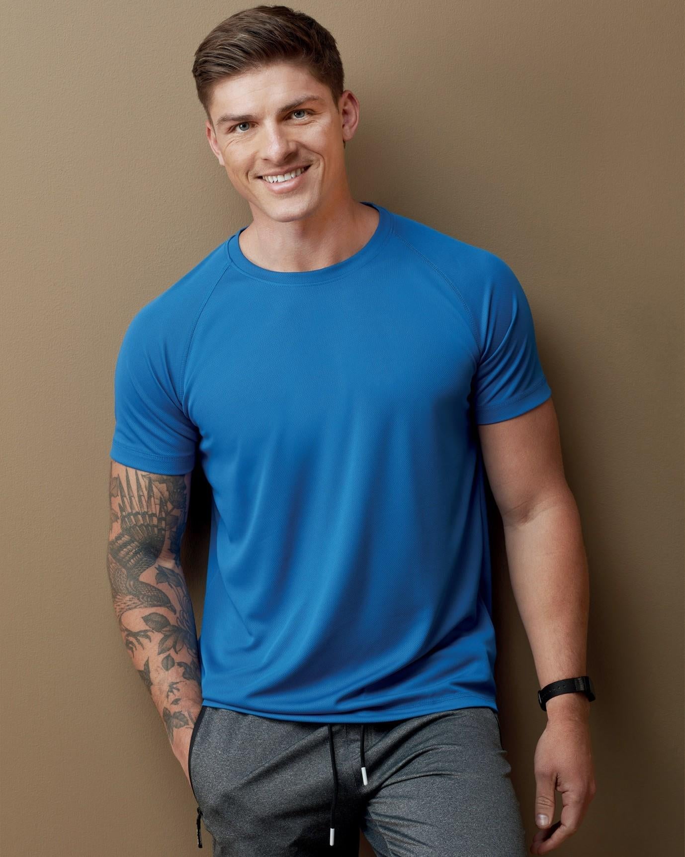 ST8410 - Stedman Mesh Raglan Polyester 140 Regular Fit Tee Adult