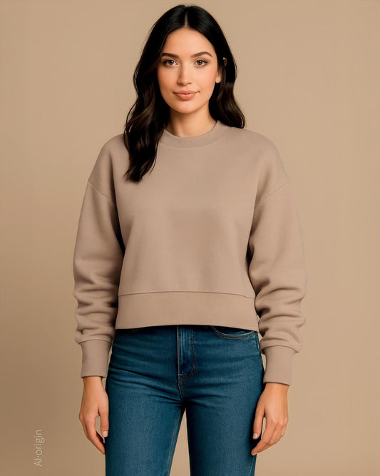 N9087 - NLA Heavyweight Combed 340 Boxy Oversize Fit Sweat Ladies