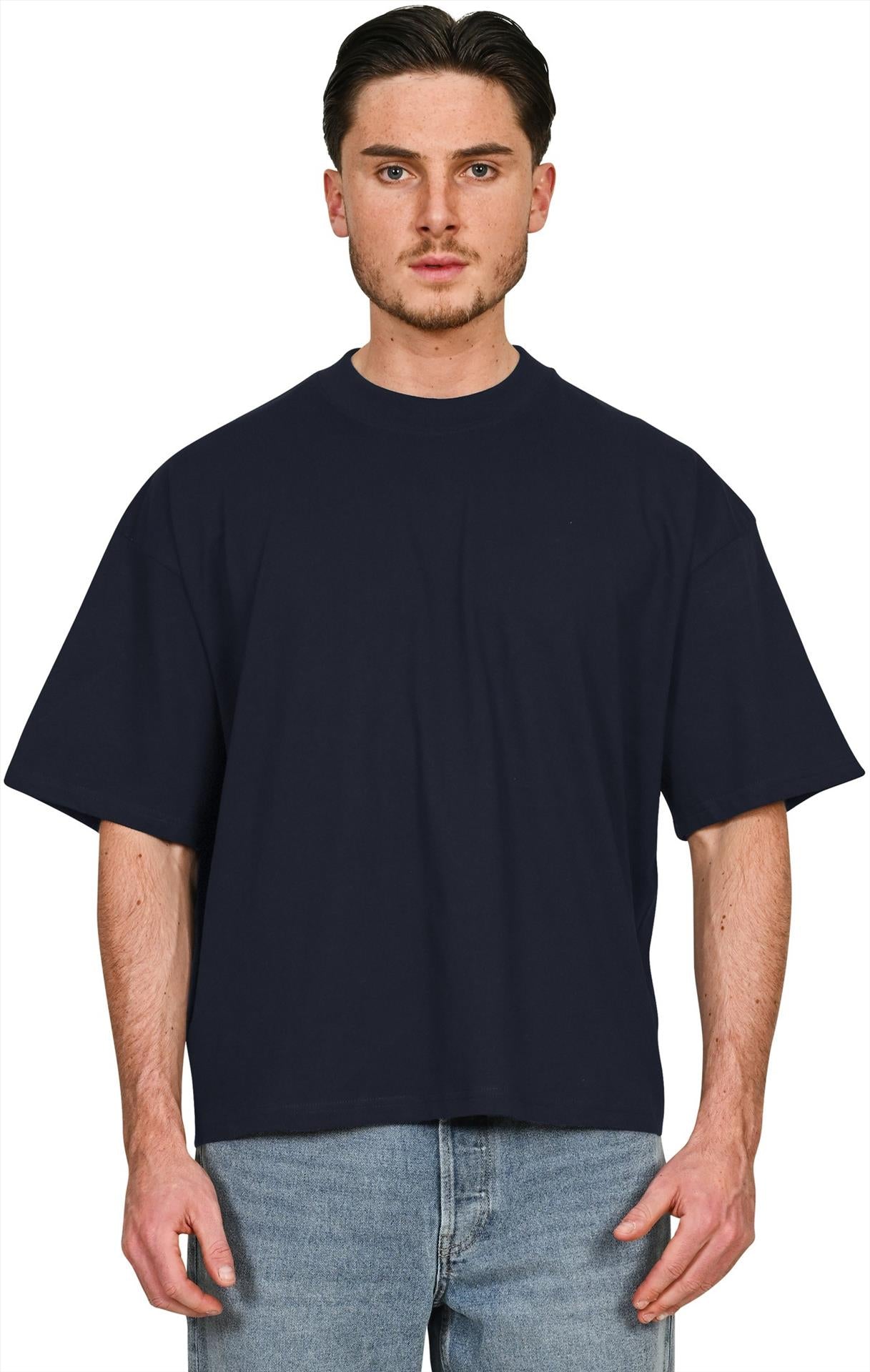 CRBT200 - Casual Premium Combed 220 Boxy Oversize Extended Neck Tee