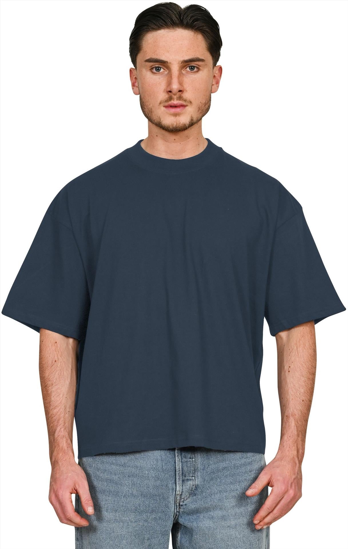 CRBT200 - Casual Premium Combed 220 Boxy Oversize Extended Neck Tee