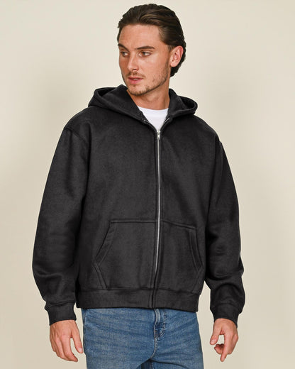CRBHSAC250 - Casual Premium Combed 330 Acid Boxy Oversize Zip Hood
