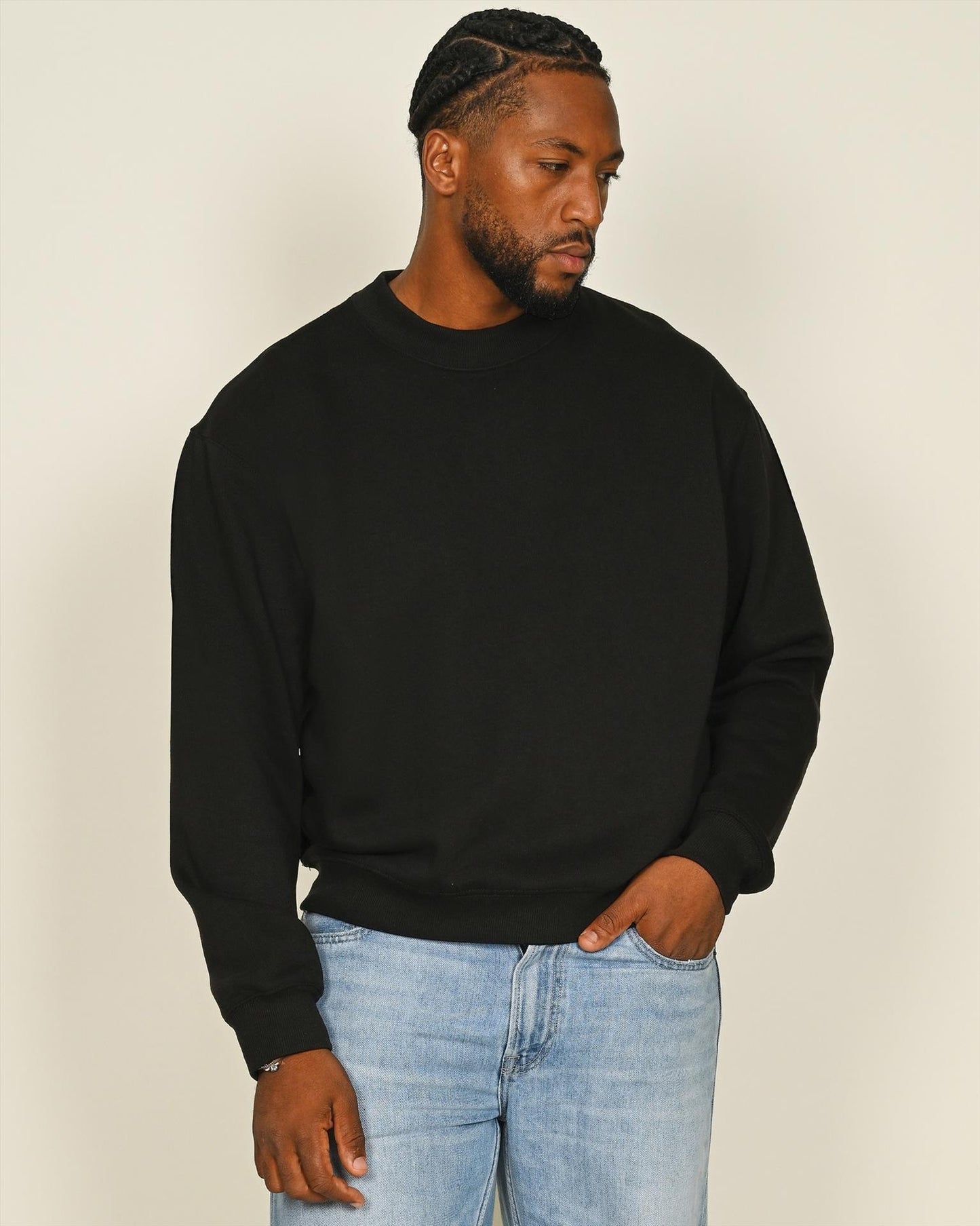 CRBSW205 - Casual Premium Combed 330 Boxy Oversize Extended Neck Sweat Tall