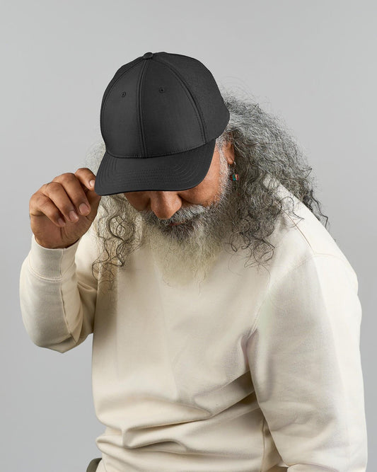 ACNILA - Atlantis Nila 6 Panel Structured Low Profile Mid Visor Stretch Fully Closed Recycled Trucker Cap