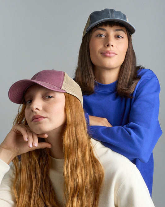 ACTEON - Atlantis Teon 6 Panel Unstructured Low Profile Mid Visor Pigment Dyed Recycled Trucker Cap