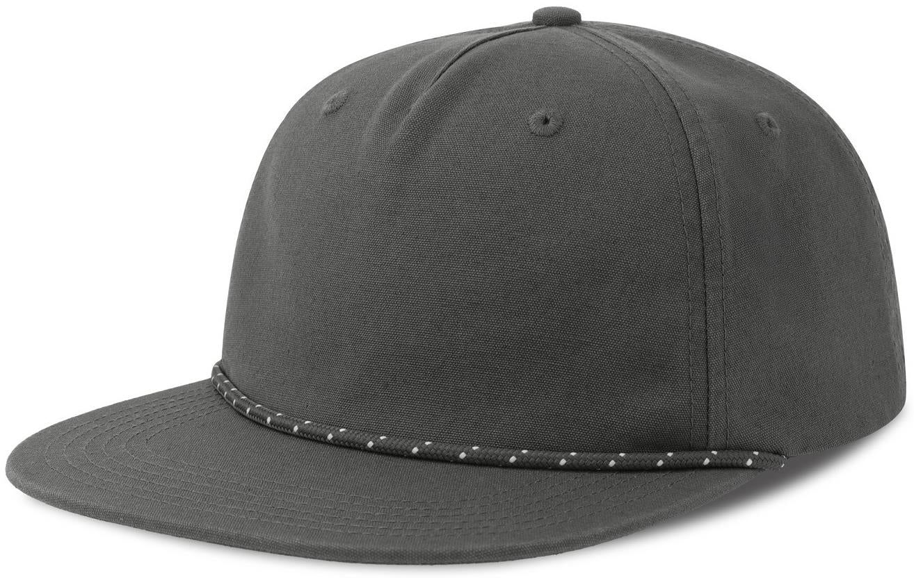 ACCHAO - Atlantis Chao 5 Panel Unstructured Low Profile Flat Visor With Rope Organic Cap
