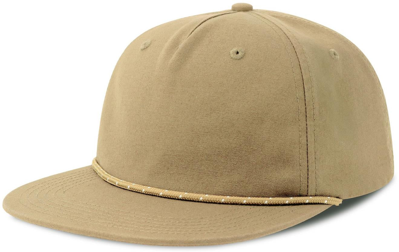 ACCHAO - Atlantis Chao 5 Panel Unstructured Low Profile Flat Visor With Rope Organic Cap