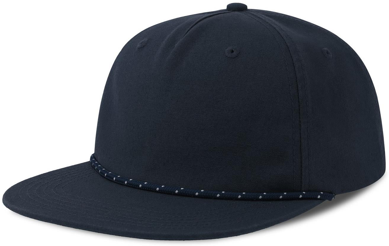 ACCHAO - Atlantis Chao 5 Panel Unstructured Low Profile Flat Visor With Rope Organic Cap
