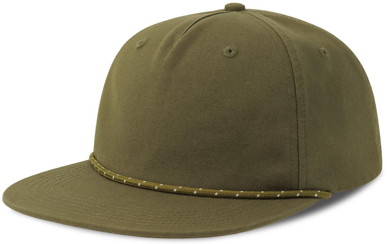 ACCHAO - Atlantis Chao 5 Panel Unstructured Low Profile Flat Visor With Rope Organic Cap