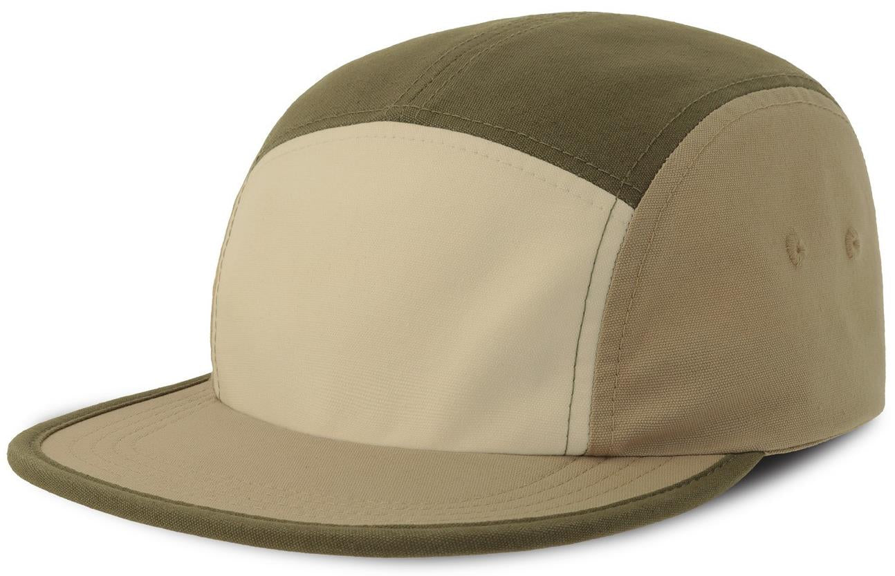 ACDARC - Atlantis Darwin 5 Panel Unstructured Low Profile Flat Visor Organic Camper Cap