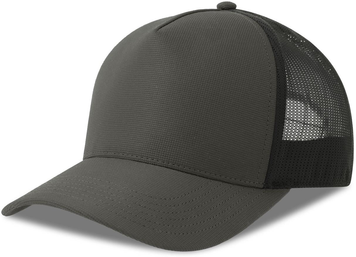 ACDEMC - Atlantis Dempo 5 Panel Unstructured Mid Profile Mid Visor Textured Stretch Recycled Trucker Cap