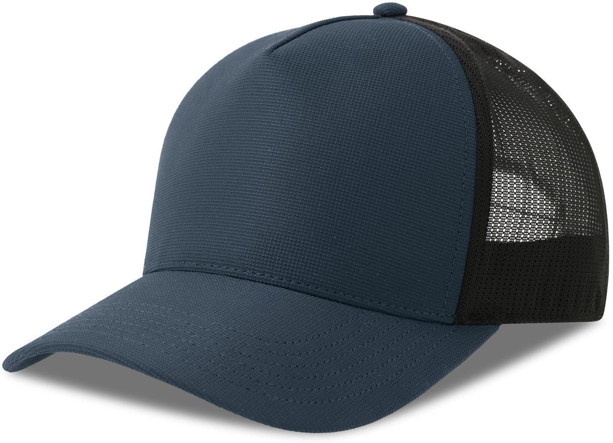 ACDEMC - Atlantis Dempo 5 Panel Unstructured Mid Profile Mid Visor Textured Stretch Recycled Trucker Cap