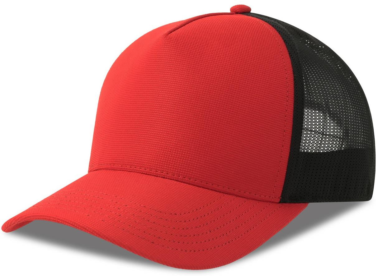 ACDEMC - Atlantis Dempo 5 Panel Unstructured Mid Profile Mid Visor Textured Stretch Recycled Trucker Cap