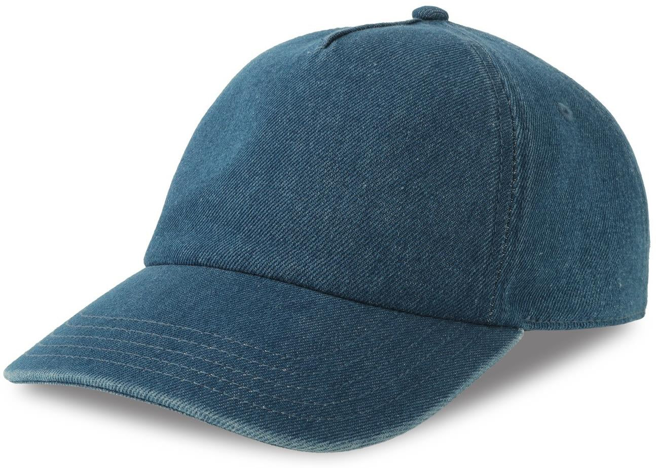 ACIRAC - Atlantis Iraya 5 Panel Unstructured Low Profile Mid Visor Denim Recycled Cap