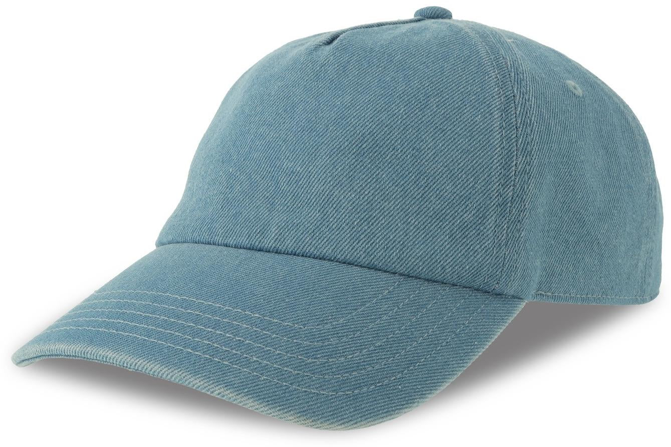 ACIRAC - Atlantis Iraya 5 Panel Unstructured Low Profile Mid Visor Denim Recycled Cap