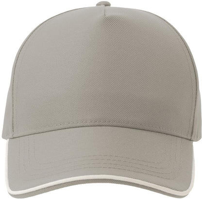 Atlantis ACRCFP Recy Five Piping 5 Panel Structured Mid Profile Curved Visor Recycled Cap wholesale blank structured baseball cap - view 4