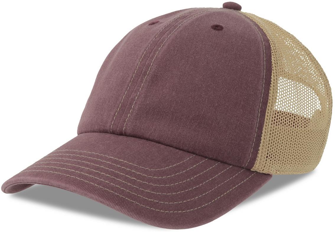 ACTEON - Atlantis Teon 6 Panel Unstructured Low Profile Mid Visor Pigment Dyed Recycled Trucker Cap