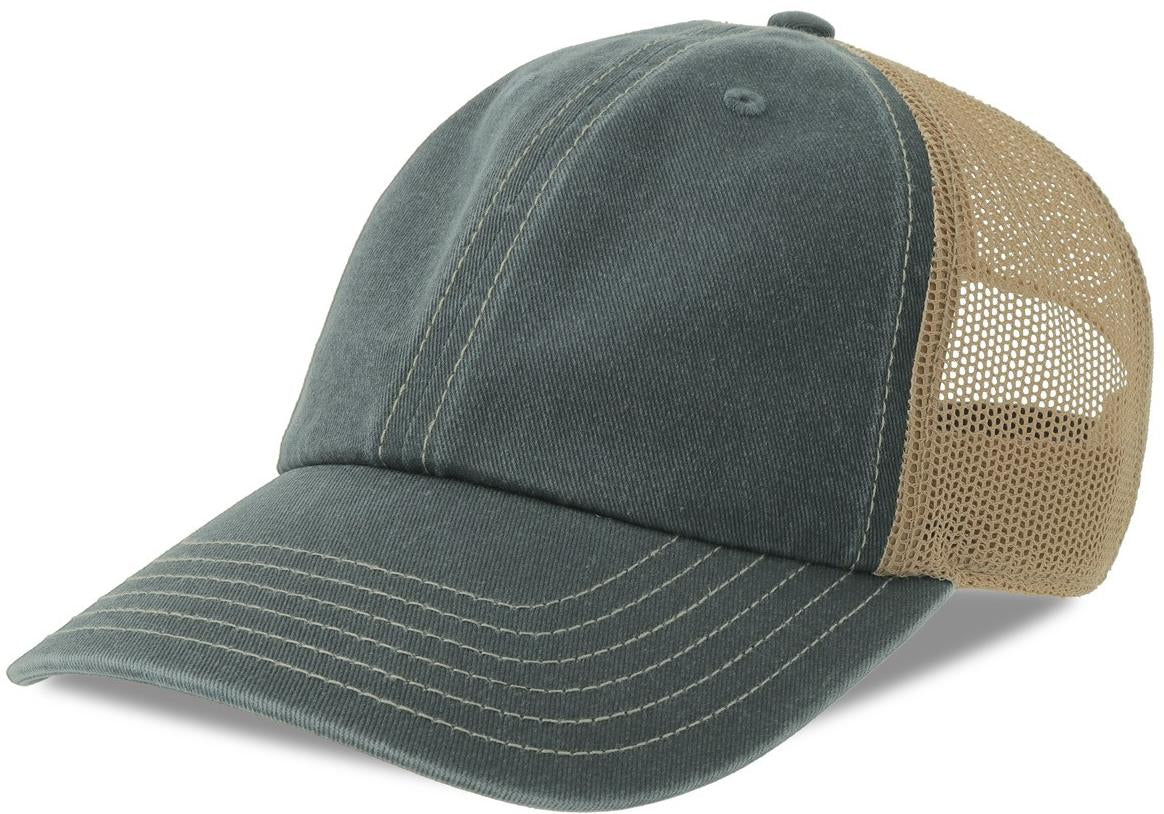 ACTEON - Atlantis Teon 6 Panel Unstructured Low Profile Mid Visor Pigment Dyed Recycled Trucker Cap