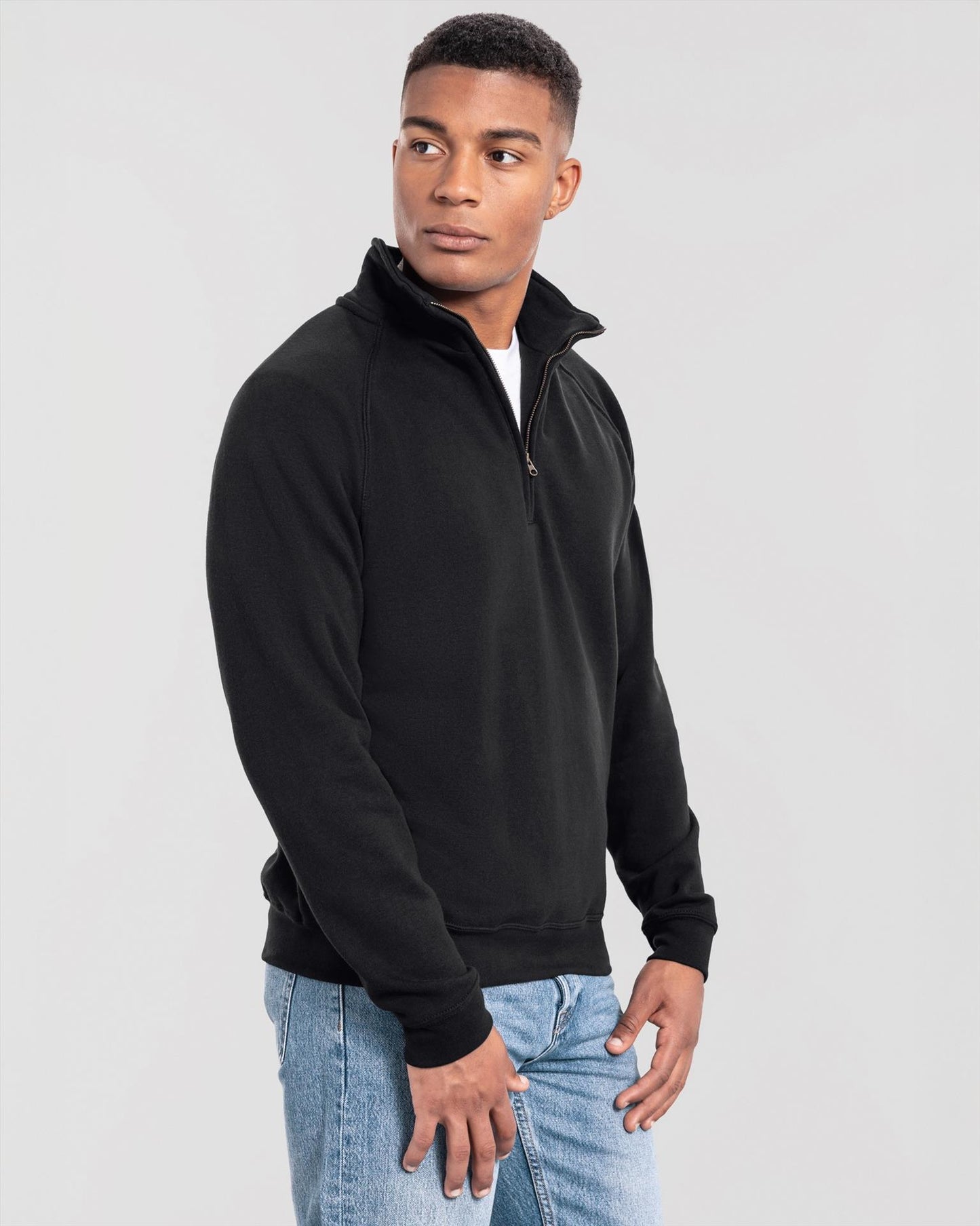 F62288 - FotL Iconic Premium Combed 300 Regular Fit Quarter Zip Sweat Adult