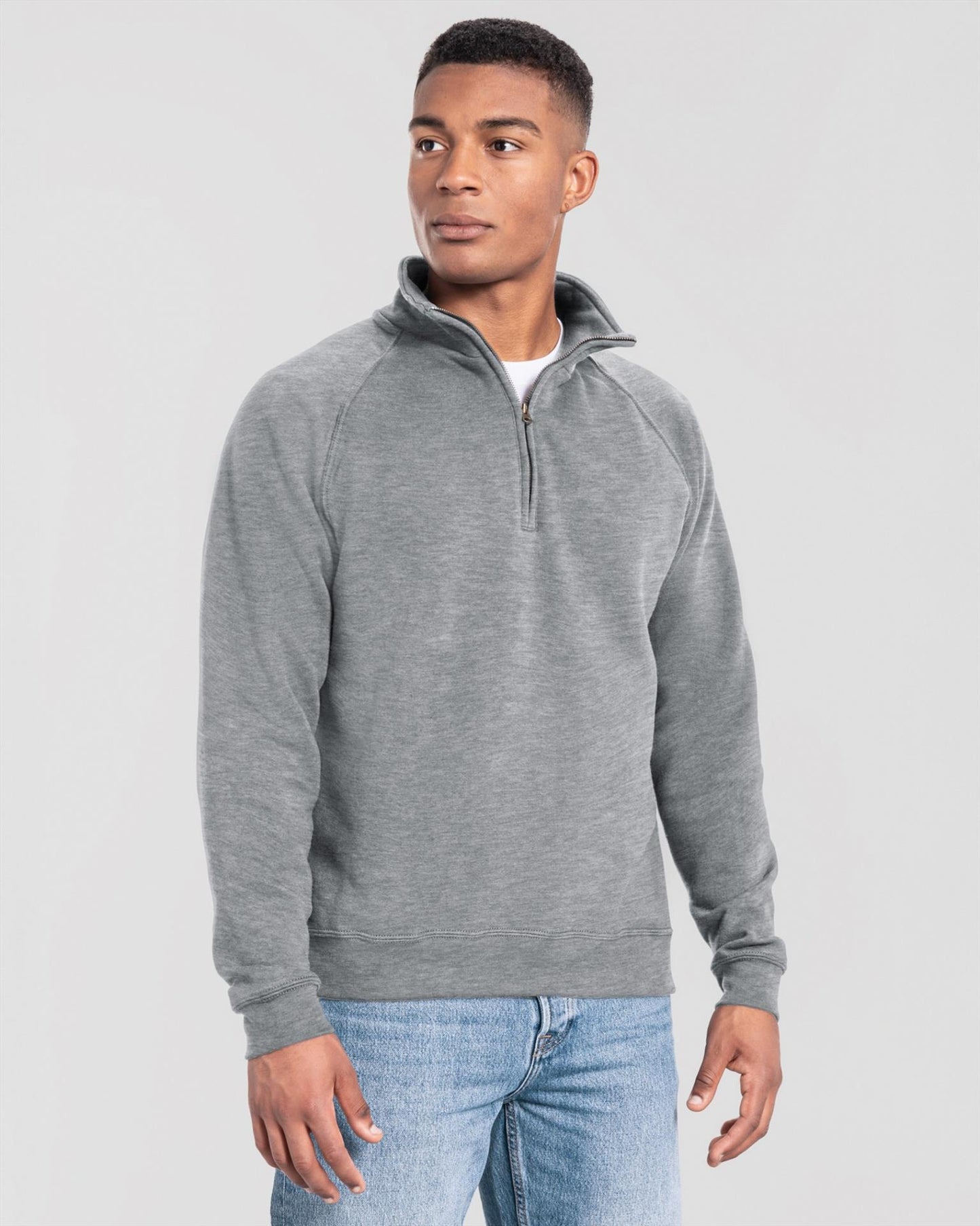 F62288 - FotL Iconic Premium Combed 300 Regular Fit Quarter Zip Sweat Adult