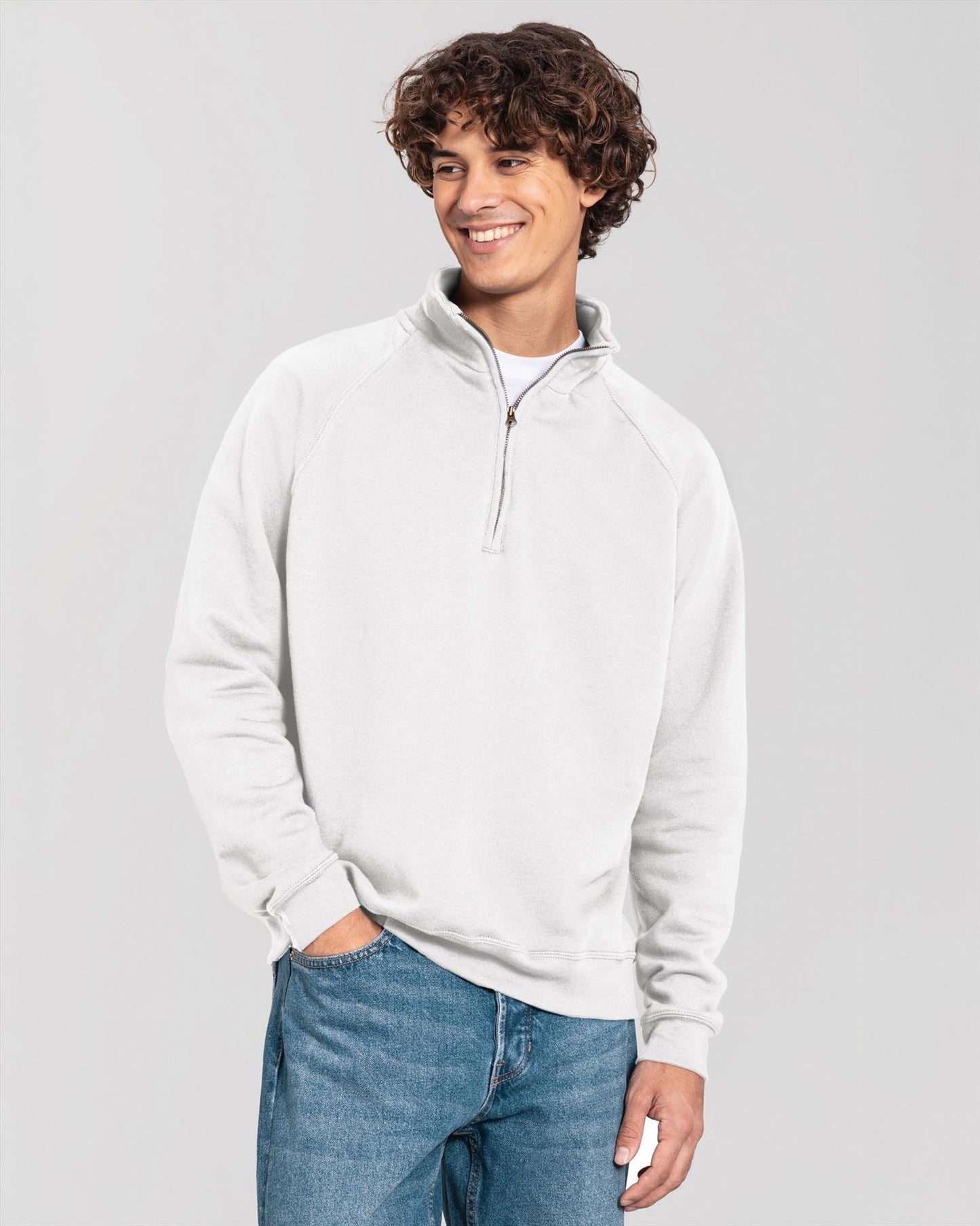 F62288 - FotL Iconic Premium Combed 300 Regular Fit Quarter Zip Sweat Adult
