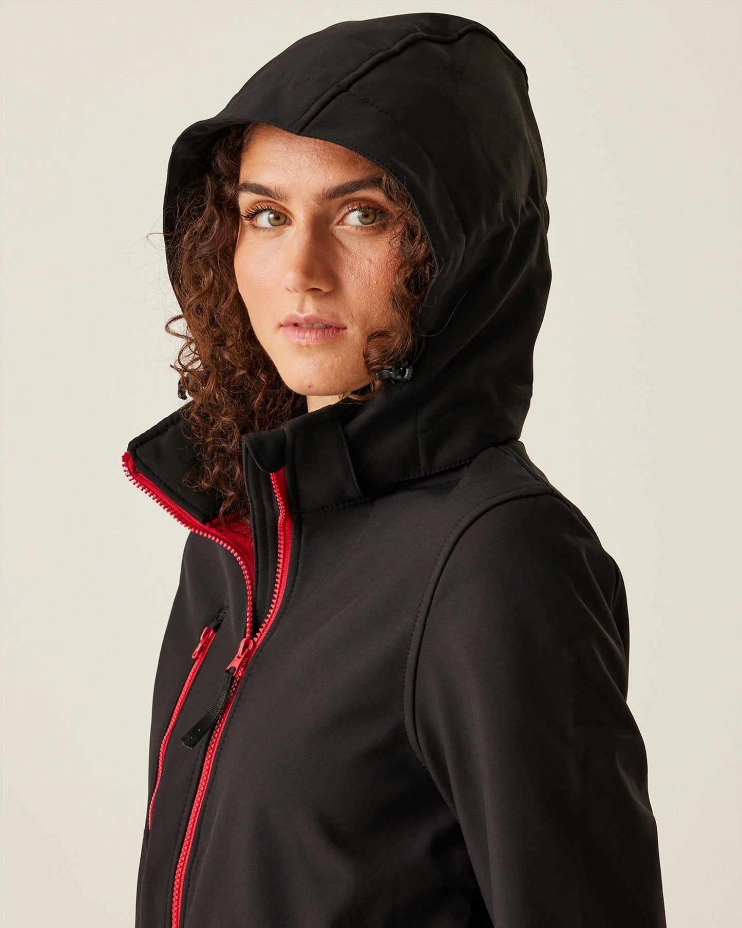 RTRA702 - Regatta Venturer 300 3 Layer Hooded Softshell F/Z Ladies